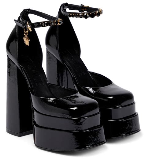 versace medusa platform pump|Versace Medusa aevitas platform pumps.